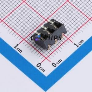 GT-BTP30003-0600A-016A Blade/Spring Contact Battery Connector SMD,P=3mm Connector Spring Contact Type 3mm 3P Horizontal Mount - Product Image 2