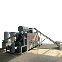 Four de carbonisation continu rotatif Mingyang Square pour biochar, sciure de bois et balles de riz, 500-600 kg/h, sans fumée, en acier inoxydable