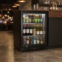 Réfrigérateur à bière 1 porte, refroidissement par air, pour bar, vitrine de boissons, réfrigérateur de bar arrière
