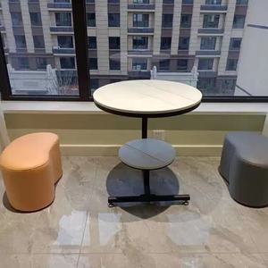 <b>Small</b> Apartment House Hold Tea <b>Table</b> Round Rock Plate Light Luxury Hotel Apartment <b>Small</b> Tea <b>Table</b> - Product Image 6