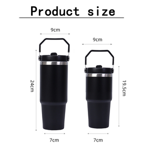 Hot Sale 20&amp;30Oz Sports Stainless Steel Vacuum Tumblers 30Oz Travel Coffee <strong>Mug</strong> with Flip Straw Handle Vasos <strong>Termicos</strong> - Product Image 5