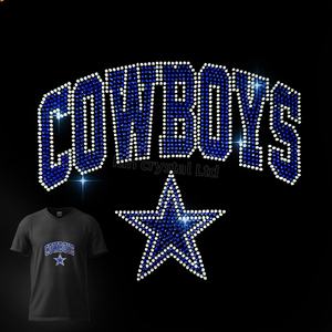 スター・ダラス・カウボーイズ・フットボール・ラインストーン・トランスファー・ロゴ・ホットフィックス・カウボーイズ・ラインストーン・トランスファー（衣類用） - Product Image 4
