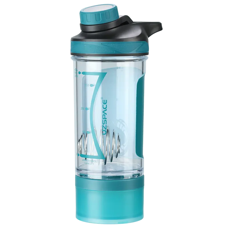 BPA Free & Leakproof-Thể Dục Thể Thao Cổ Điển Protein Mixer Protein Box Lưu Trữ Protein Shaker Chai