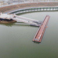 Pont flottant en promotion, passerelle flottante pour bateaux, quais flottants en aluminium, ponton flottant en acier galvanisé