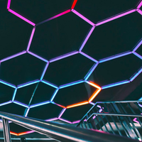 Panneaux lumineux LED hexagonaux RGB intelligents avec télécommande, LED hexagonaux RGB pour la décoration intérieure et extérieure, éclairage de scène pour fêtes