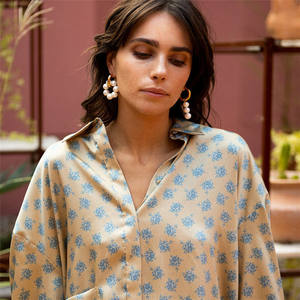 Anting Hoop Mutiara Air Tawar Alami Berlapis Emas 18k Baja Anti Karat Hipoalergenik Grosir SP untuk Wanita - Product Image 5