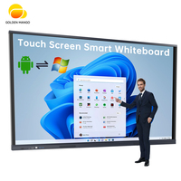 Pizarra Interactiva Táctil 4K de 40 Puntos, Fabricada en China, OEM, 85/86/98/110 Pulgadas, Pizarras Inteligentes para Escuelas
