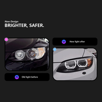 Feux avant Angel Eyes LED DRL avec clignotants pour BMW Série 3 E92 E93 2006-2012, remplacement direct, version modifiée