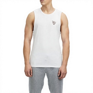 High Quality Breathable Knitted Casual Men Tank Top Customized Logo Printing Light Weight OEM Fitness Wear <b>Singlets</b> - Product Image 1