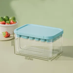 Silicone Ice Cube khuôn với 22 ngăn và nắp, cấp thực phẩm Ice Maker, hộ gia đình Popsicle và Ice Cream khuôn