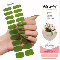 Huizi Nail wrap Autocollant de gel pour ongles à couverture complète en gros