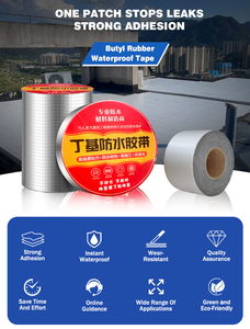 Rollo de <span class=keywords><strong>Sellador</strong></span> de <span class=keywords><strong>Butilo</strong></span> de Aluminio Autoadhesivo Azul Impermeable para Techos Metálicos, Resistente al Agua, de Uso Industrial y Moderno - Product Image 2