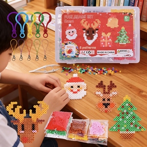 ลูกปัดพลาสติก Hama สำหรับเด็กกล่อง EVA ลูกปัดเพื่อการศึกษาขนาด5มม. ลูกปัด Hama สำหรับเด็ก - Product Image 1