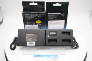 Paquetes de baterías y cargador USB LCD compatibles con <span class=keywords><strong>Canon</strong></span> DE LA Triple - Product Image 3