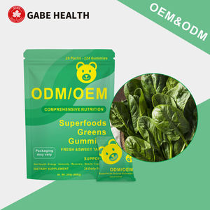 Gomitas de Superalimentos Verdes Personalizadas OEM, Gomitas de Espinaca para Mejorar la Inmunidad, Suplemento para la Salud de la Piel y el Intestino, Marca Privada - Product Image 5