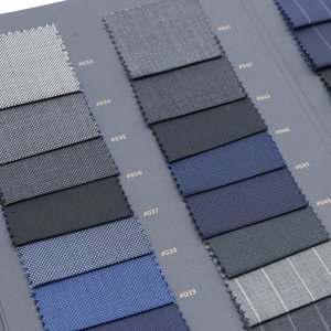 ชุดสูทผ้าขนแกะ Merino ขนแกะ Rts 30% W 70% P ผ้าโพลีเอสเตอร์สำหรับผู้ชาย - Product Image 6