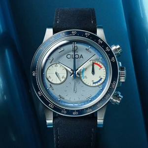 Reloj CILOA azul redondo para hombre, personalizable, nuevo regalo de lujo para novio, moderno, impermeable, reloj de cuarzo de alta calidad - Product Image 4