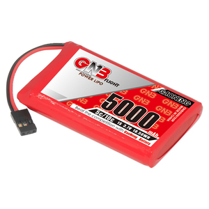 แบตเตอรี่ลิเธียมโพลิเมอร์ GAONENG GNB 5000mah 1S 5C 10C 3.7V หัวต่อ JR สำหรับเครื่องส่งสัญญาณและตัวรับสัญญาณ Sanwa M17 - Product Image 1