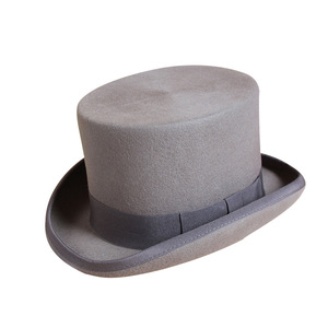 Il produttore di LIHUA fornisce cappello a cilindro piatto di lana britannico <span class=keywords><strong>da</strong></span> gentiluomo cappello a cilindro presidenziale in lana per la stagione invernale - Product Image 5