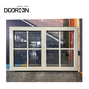 Verified Pro Aluminum Profile Fixed Window Tempered Low-e Glass Argon Gas Filled Picture Window