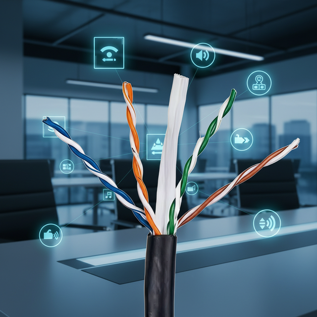 OEM 1000ft Communication Cable UTP Cat.6 Network Indoor 23awg Copper UTP Cat6 Cable 305M Roll