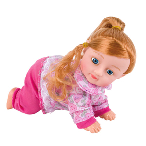 10 "vinyle enfants mode poupées électrique voix chant danse ramper réel à la recherche Silicone <span class=keywords><strong>Reborn</strong></span> bébé poupée - Product Image 1