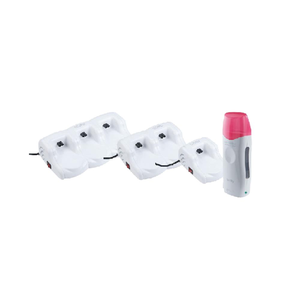 Poussoir à cuticules en acier inoxydable avec poignée en plastique - Product Image 1