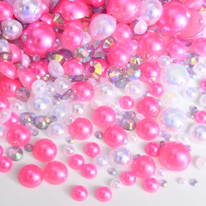 Manik-manik Mutiara Setengah Bulat Berbagai Ukuran dan Warna, Resin Rhinestone untuk Kerajinan, Seni Kuku, Dekorasi <span class=keywords><strong>Tumbler</strong></span> - Product Image 2