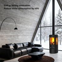 Nouveau modèle de poêle à bois véritable pour chauffage intérieur, décoration de salon et maison de campagne