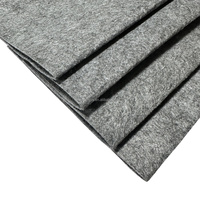 Rouleau de feutre polyester respirant et écologique de haute qualité, gris, 1mm, 2mm, 3mm, 300G, 350G, 360G, 380G, 2mm d'épaisseur, pour coussin