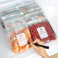 Sacs Ziploc en plastique HDPE OEM, étanches et anti-fuites, taille personnalisée, transparents, pour chips, stockage alimentaire, qualité alimentaire, jetables, sur mesure