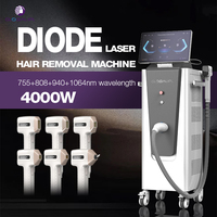 Machine à Épilation au Laser Professionnelle Avancée 755nm 808nm 940nm 1064nm Diode Refroidissement par Glace pour Salon de Beauté