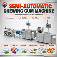 Machine de formage par extrusion de grande capacité pour chewing-gum, ligne complète de production et de traitement de chewing-gum fourré à la liquide