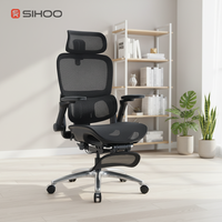 Chaise de bureau exécutive ergonomique moderne SIHOO B300-PRO avec accoudoirs réglables 6D, surface en maille respirante, hauteur réglable