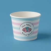 Bol en papier compostable de haute qualité pour café, thé et crème glacée, bol à salade jetable en papier kraft à emporter
