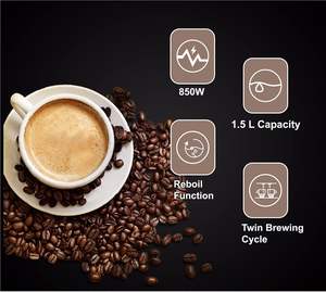 Cafetera Espresso con Leche Flother 15Bar o 20 Bar Alto Rendimiento 1,6 <span class=keywords><strong>L</strong></span> Caja de Agua Extraíble de Gran Capacidad - Product Image 4