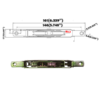 Rouleau de porte coulissante en acier - Roues en acier de 1-1/4 pouces pour porte coulissante de patio et rideau