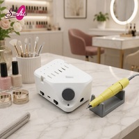 Machine à manucure multifonctionnelle de qualité supérieure B350+105L, lime à ongles à faible vibration avec accessoires complets pour salon de manucure