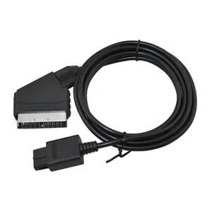 하이 퀄리티 1.8M AV TV 비디오 게임 케이블 SNES 용 Scart 케이블 게임큐브 및 N64 콘솔 NTSC 시스템과 호환 가능