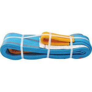 Sangle en toile bleue ultra résistante Tesac de haute qualité, en fil de coton, résistante aux intempéries, largeur 25-300 mm, œil plat, fabriquée au Japon - Product Image 2