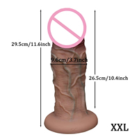Masturbación Femenina, Dildos Grandes y Gruesos, Juguetes Sexuales Anales para Mujeres, Silicona Suave Realista, Impermeable, Enorme, XXL, Juguete Sexual Masculino