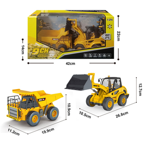 Camión volquete de radiocontrol de 9CH para niños a escala 1:24, vehículo de construcción de ingeniería, excavadora Rc de juguete a la venta - Product Image 3