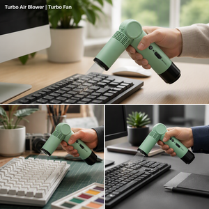 พัดลมเป่าลม พัดลมชาร์จไฟได้ พัดลมพกพาแบบใหม่ พัดลมแรง - Product Image 1