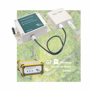 Sensor de ruído industrial sem fio, gateway de alarme de monitoramento de ruído de campo