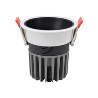 ETL DA-RL4W9 Downlight encastré COB à spectre complet, anti-éblouissement, dimmable chaud/froid 2700-6500K, découpe 75mm, avec boîtier de jonction