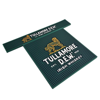 Tapis de bar en caoutchouc avec logo en relief OEM, tapis de bar en PVC imperméable, cadeau publicitaire promotionnel pour marque d'alcool
