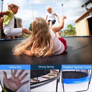 <span class=keywords><strong>Trampoline</strong></span> de jardin robuste Premium 8FT <span class=keywords><strong>Trampoline</strong></span> de rebond extérieur pour enfants et adultes avec filet - Product Image 3