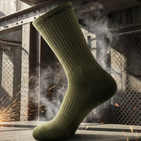 Chaussettes de sport athlétiques pour hommes, chaussettes de sport rembourrées, respirantes, anti-humidité, avec soutien de la voûte plantaire, pour la course à pied et l'entraînement, personnalisables OEM