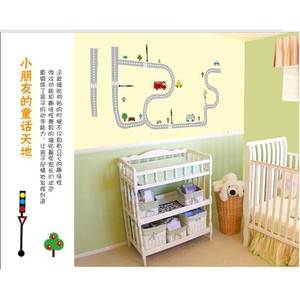 Pegatina de pared extraíble 3D de dibujos animados, PVC, 50x70cm, decoración de cumpleaños para habitaciones infantiles - Product Image 3