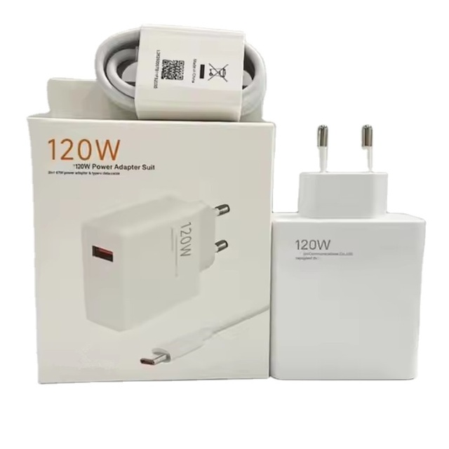 120w 67w 33w Usb Wall Charger with Type c Data Cable Us Eu Fast Charging Phone Charger Set